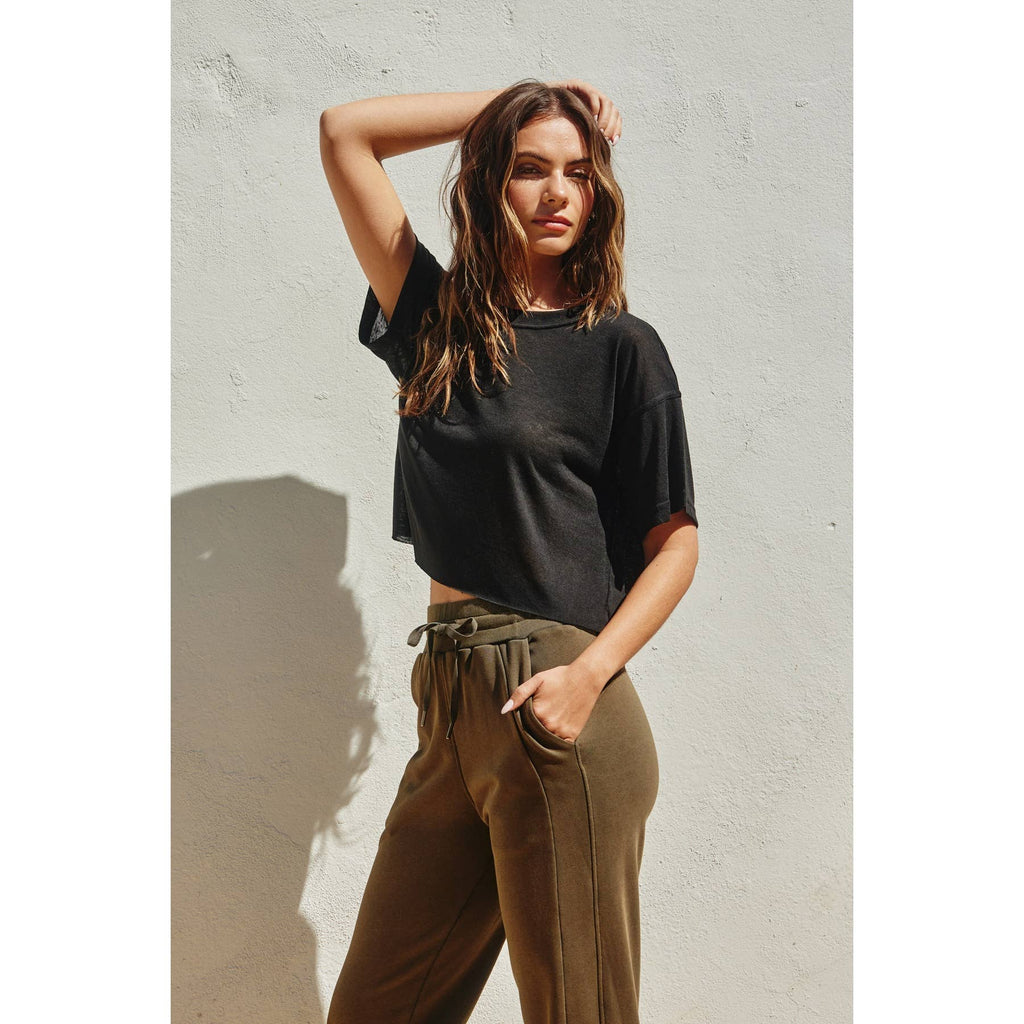 Raw Hem Tee