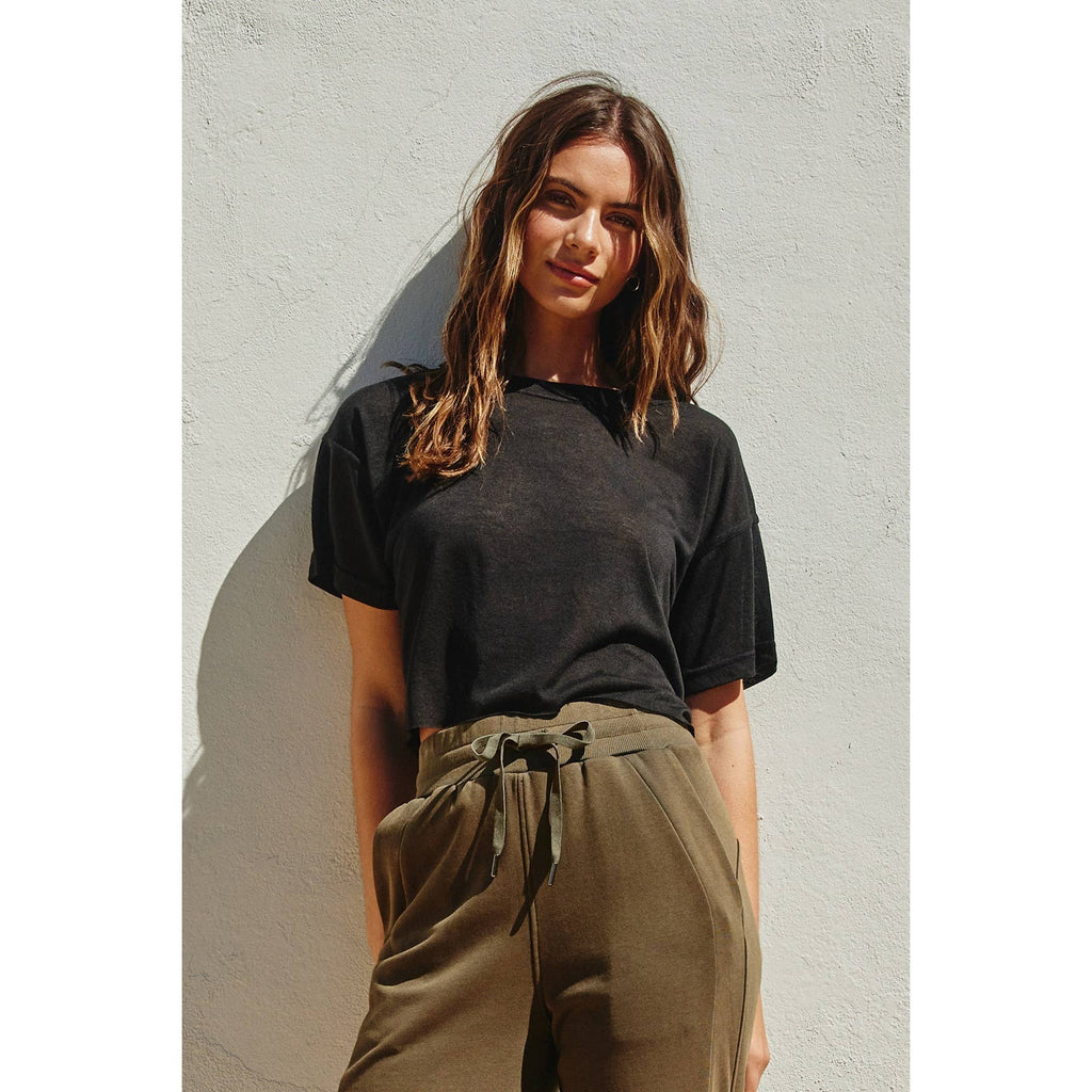 Raw Hem Tee