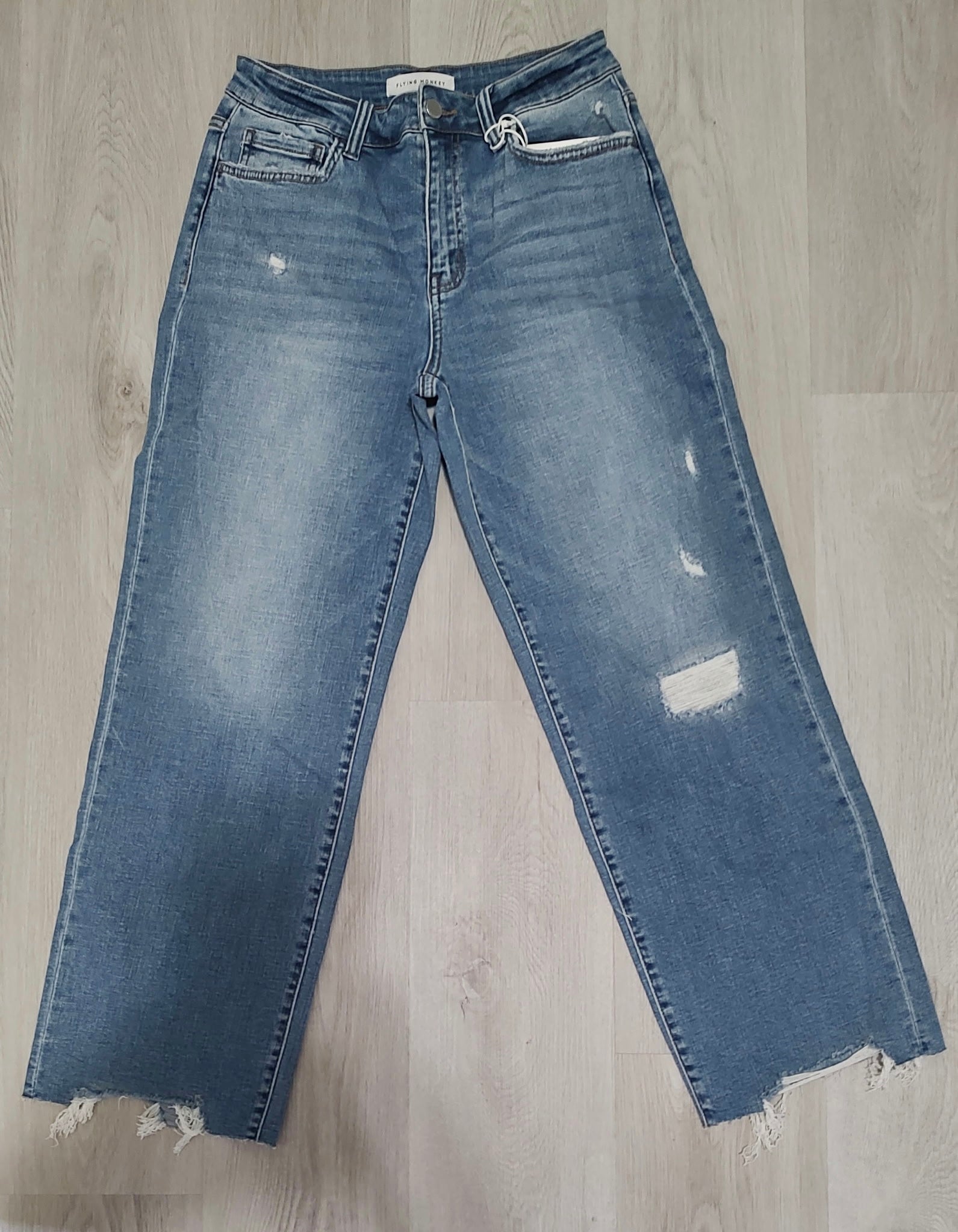 Flying Monkey Straight Leg Raw Hem