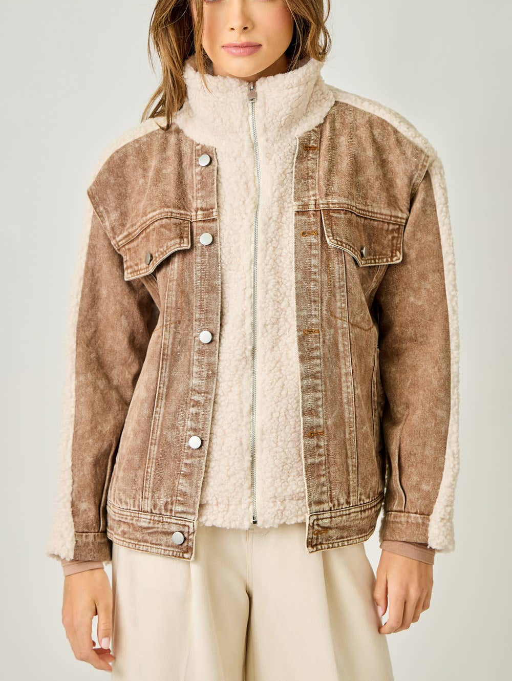 Kades Denim Sherpa Jacket