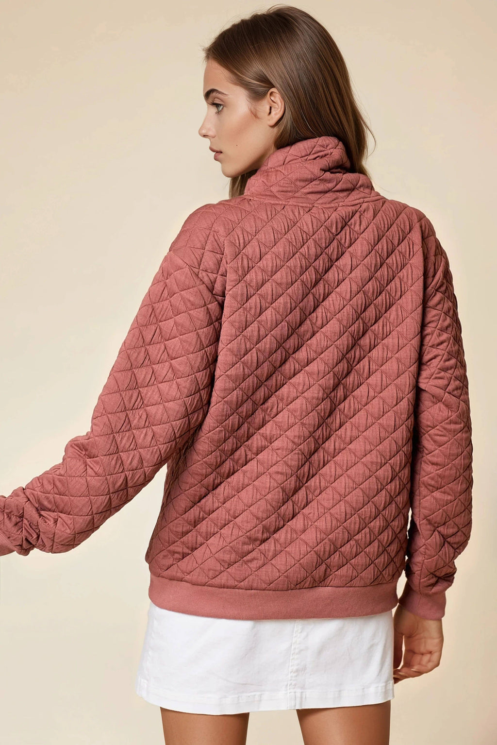 Morgan Quilted Pullover