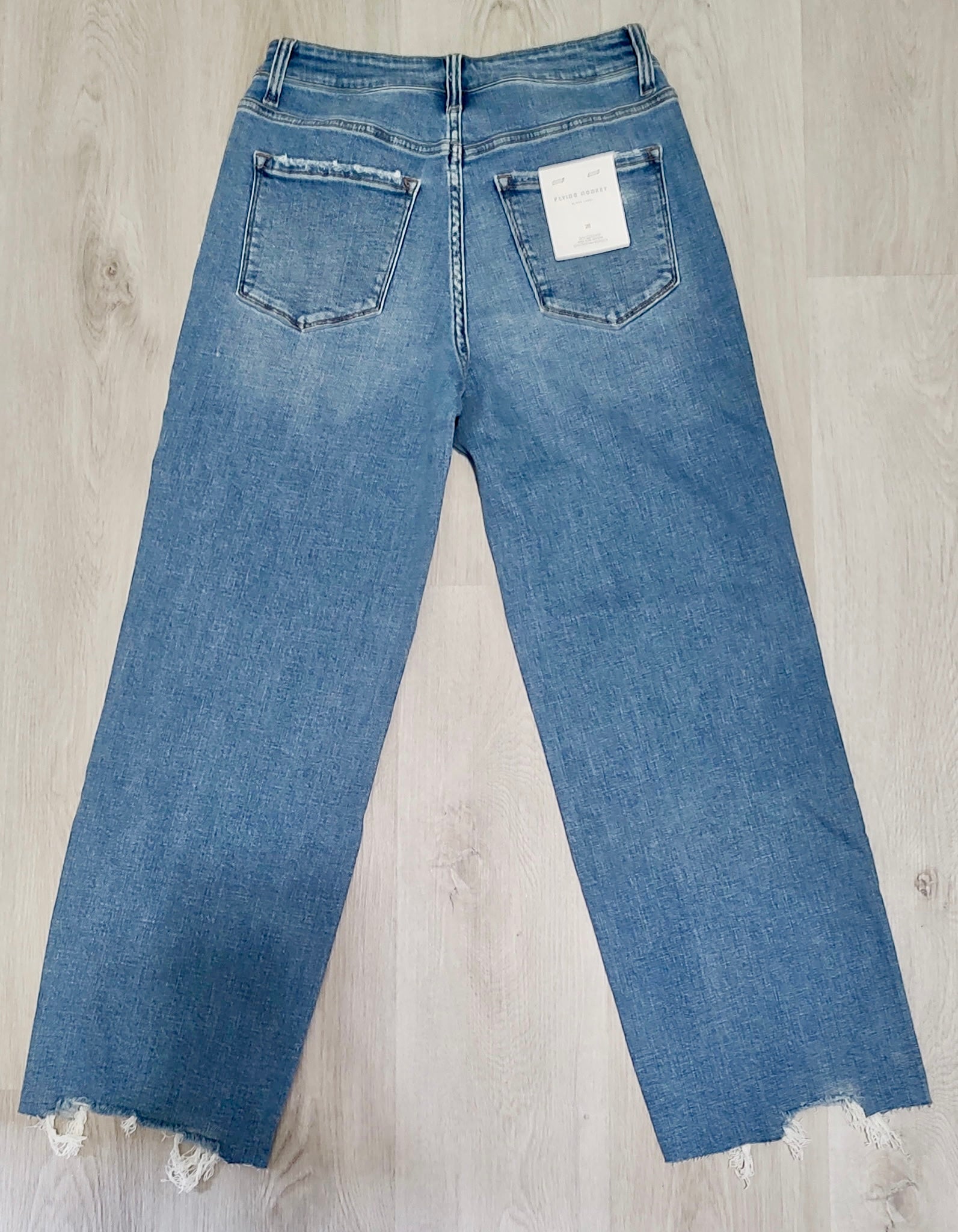 Flying Monkey Straight Leg Raw Hem