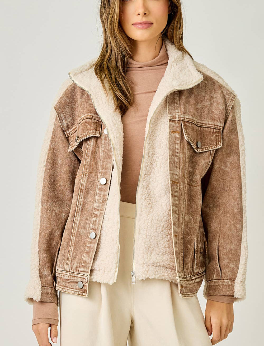 Kades Denim Sherpa Jacket