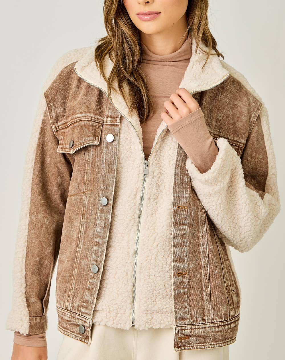 Kades Denim Sherpa Jacket