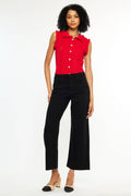 Holly High Rise Crop Wide Leg Jeans